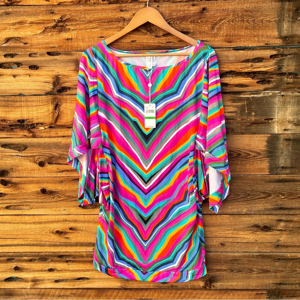 TRINA TURK | NWT Colorful Striped Dress L